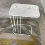 White Sofa Side Table Image 4