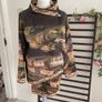 jacket Bnwt made in Italy khaki multi asymmetrical wrap closing jacket freesize Image 9