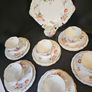 Vintage Royal Crown Derby China "Derby Posies" Bone China Tea Set Image 2