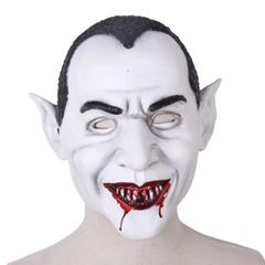 Deadly silence scary vampire Halloween latex mask.