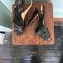 Sergio Rossi size 40 wedge sling back heels with open toe Image 4
