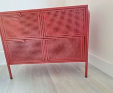 4 Drawer Metal Storage Chest
