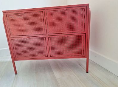 4 Drawer Metal Storage Chest