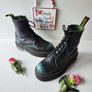 Dr Martens Jadon green black boots platform chunky quad double sole UK6.5 EU40 Image 9