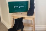 Pail Green navy suede boots
