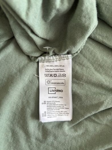Green King Size Fitted Elasticated Bed Sheets