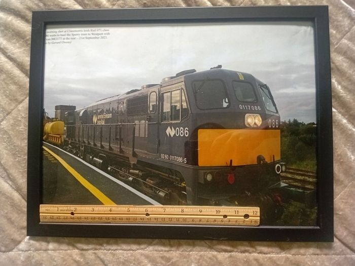 Framed Irish Railway poster
