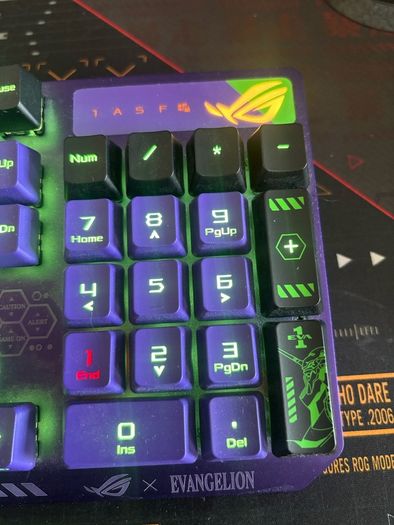 ASUS ROG Evangelion EVA Headset and Keyboard