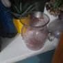 small pink glass decorative jar Image 3
