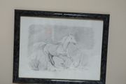 Original sketch of a galloping horse.