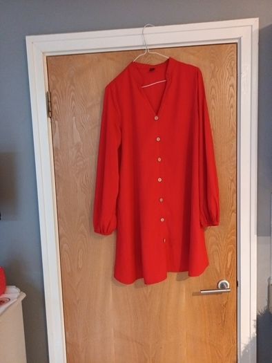 Shein Red & A Royal Blue Dress.  X 2.  Size .M-12.