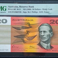 Australia | 20 Dollars | 1989 | P.46f | EVZ 662729 | GEM UNC 66 EPQ