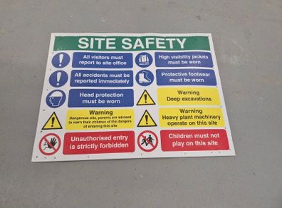 Construction Site Safety Sign