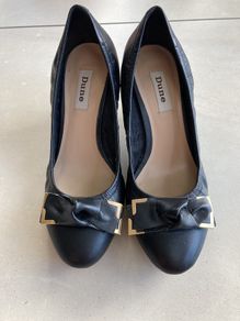 Dune Black leather shoes