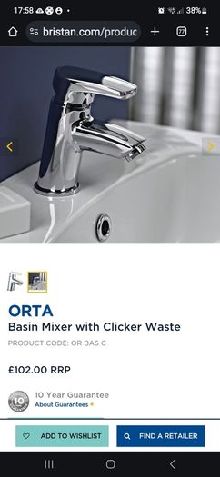Bristan Orta Basin Mixer