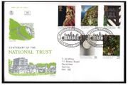 1995 Great Britain Centenary of The National Trust Commemorative Stamps Addressed First Day Cover (FDC).