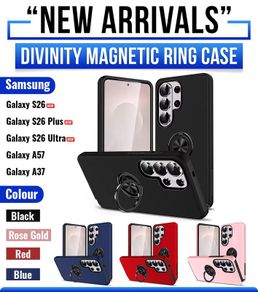 Ring Case for Samsung Galaxy S26, S26 Plus, S26 Ultra, A37, and Samsung A57 Compatible with MagSafe, Matte Shockproof Phone Cover with Stand & Ring Holder
