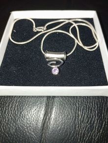 sterling silver chain with pendant