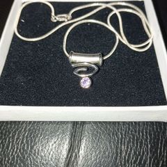 sterling silver chain with pendant