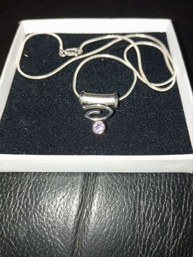 sterling silver chain with pendant