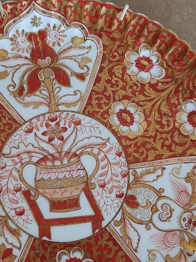 Antique 142 years old hand painted plate Copeland , England 1883