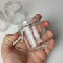 247 - Set of 6 Vintage Clear Glass Collectible Decorative Jars Image 6