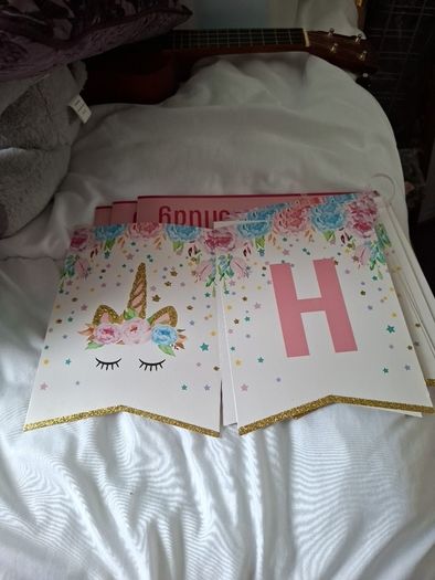 Unicorn birthday bunting