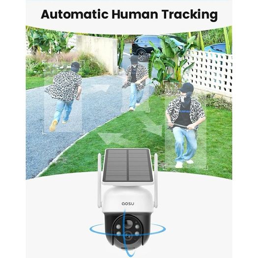 AOSU Outdoor Wireless Security Cameras Single Cam (Brand New & Sealed)