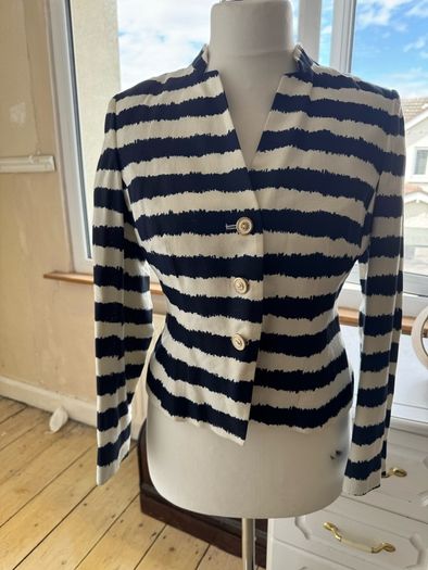 Navy and Cream Blazer