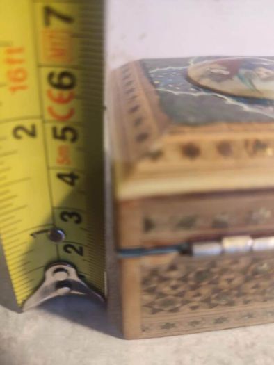 Handmade SMALL Wooden Jewelry Box, Asian Wooden Storage Box, Antique Jewelry Box
