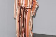 Fab Zara Cotton Vertical Striped Pyjama Style Co Ord Shirt and Trousers  New with Tags RRP 100 Euro Both size XL UK 14