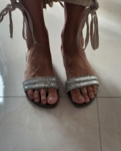 ALDO thong bling slider style flats Sz 42 (Fit 8UK) - Rrp 55 (New)
