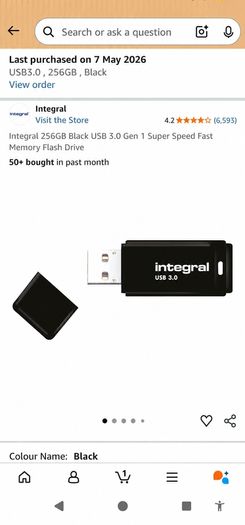 Integral 256GB Black USB 3.0 Fast Memory Flash Drive