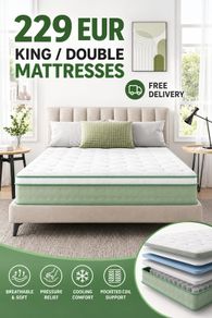 Double 4ft6 & King Size Pillow Top Mattresses Instock
