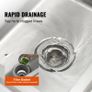 Stainless Steel Utility Sink, 1 Compartment Free Standing Small Sink Include Faucet & legs, 40.6 x 33 x 22.1 cm Image 4