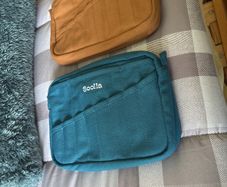 Two Soola Studio Pouches Aquamarine and Cinnamon