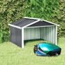 Garden Robot Lawnmower Shed, Galvanised Steel, Anthracite, 92x97x63 cm, Outdoor Tool Storage, Protective House for Robot, for Lawn and Garden, Patio Storage Shed, Weather-Resistant Image 2