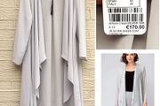 Joseph ribkoff sheer floaty coat jacket chic silver frost grey wedding