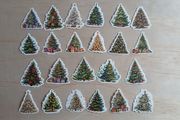 23pcs Christmas Tree Stickers Decals