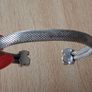 Tous silver mesh bangle bracelet with teddy bears Image 7