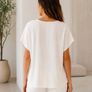 Mango Basics Pastel Floral V Neck Top Size S Image 2