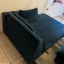 Fabric sofa and pouffe Image 4