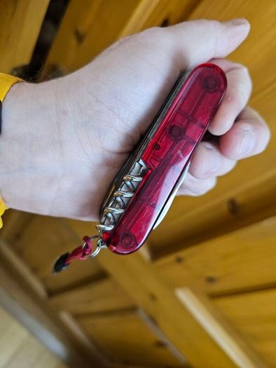 Vintage 1980s Victorinox Champion Discontinued Collectable Swiss Army Knife 91mm