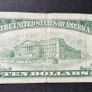 USA 1950-A TEN DOLLAR 10 Boston Massachusetts US Federal Reserve Hamilton Note Image 2