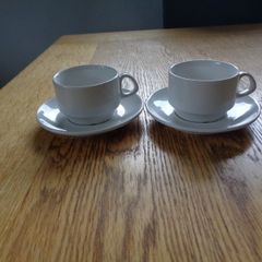 Nespresso Cups and Saucers x 2 for Sale