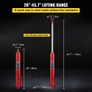 Hydraulic Long Ram Jack, 8 Tons/17363 lbs Capacity, with Single Piston Pump and Clevis Base, Manual Cherry Picker with Handle Image 3