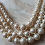 Pearl (3 Tier) Necklace (Faux) Image 2