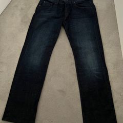 7 For All Mankind - Men's Straight Jeans 33/30 - Navy