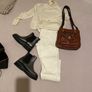Sezane cream denim jeans Size 40 Image 9