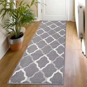 MULTIPLE SIZES AVAILABLE Hallway Runner Grey 50 x 150 cm Runner Rug for Hallway Non Slip Washable Kitchen Runner Rug Door Runner Absorbent Carpet Runners Hallway Runner Rug for Entryway